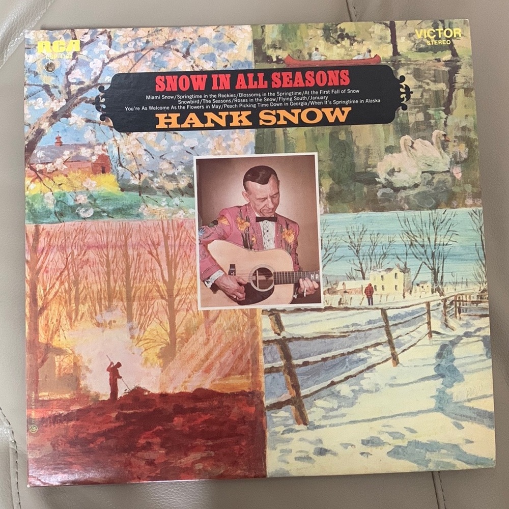 HANK SNOW - Snow In All Seasons LP ORIG RCA LSP-4122 Near Mint